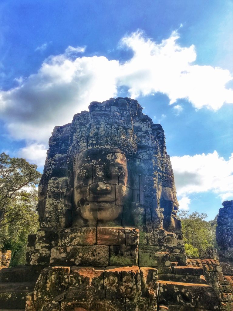 The famous Bayon Temple known as the "face temple" 
